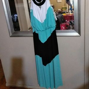 Gently Used Halter style Maxi Dress